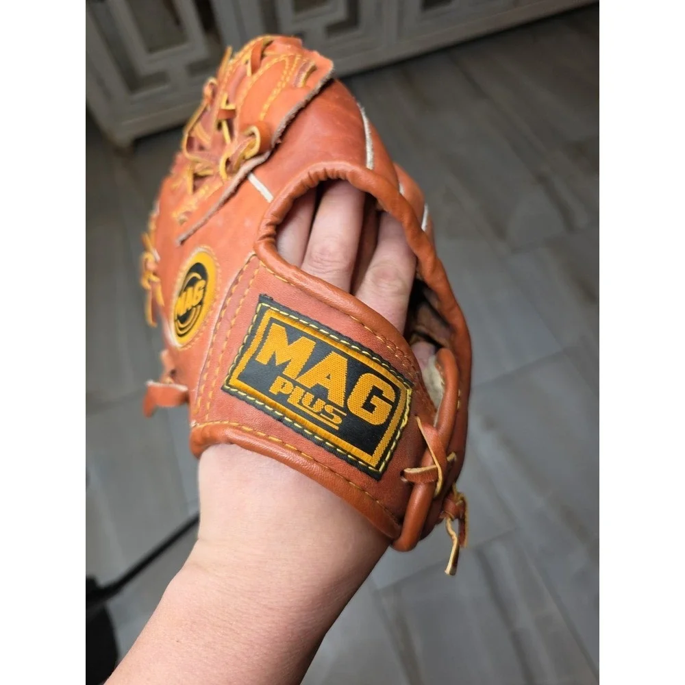 Mag Plus Mp3797 Cow Hide Adult Baseball‎ Glove Right Handed Player D1